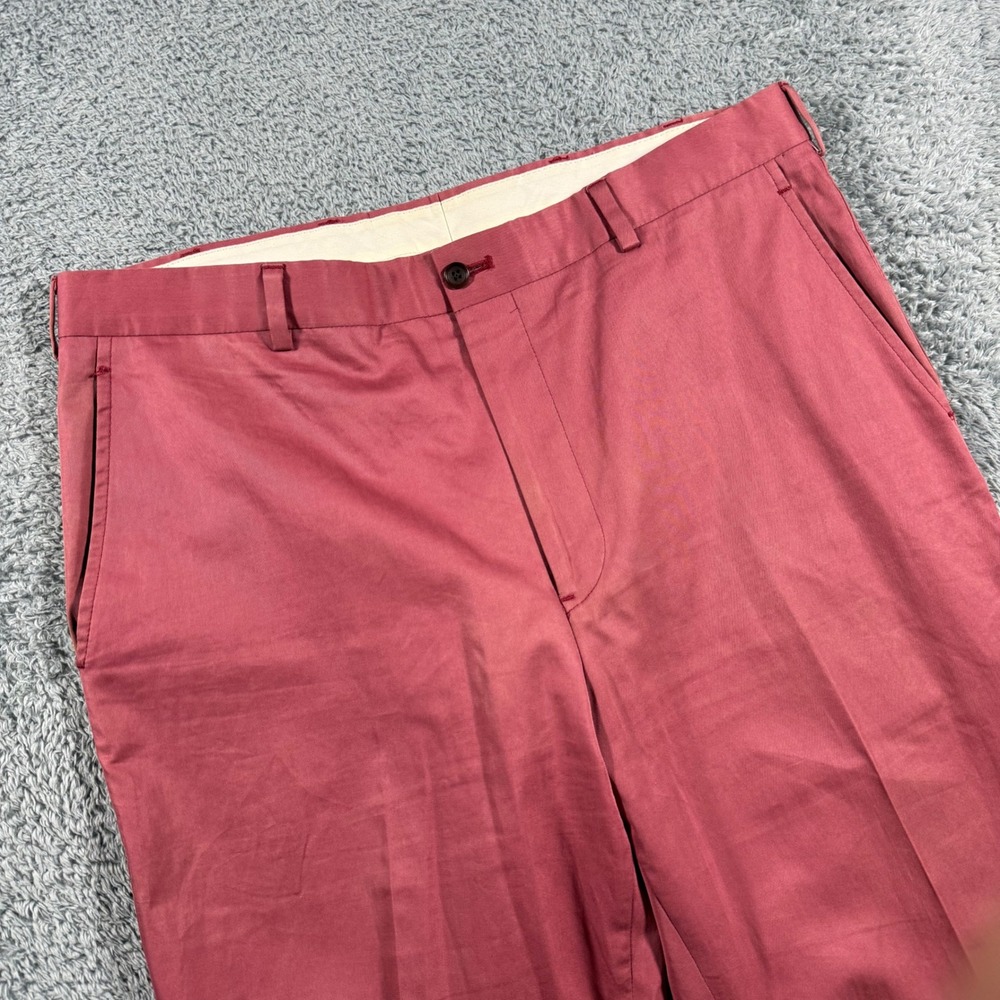 Brooks Brothers Chinos Mens 36x34 Pink Fitzgerald Fit  Trousers Casuals
